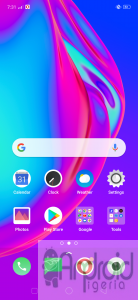 Homescreen with Drawer